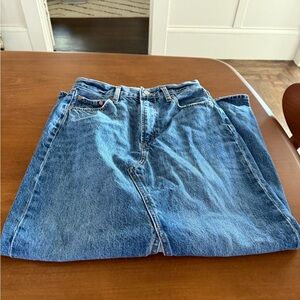 Denim Forum maxi jean skirt